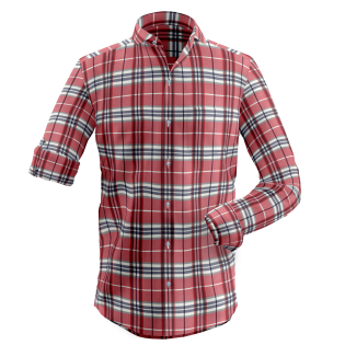 Cutway Rollup Red check shirt